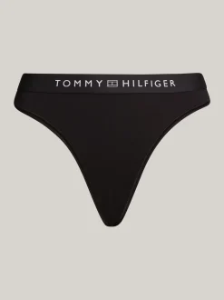 Figi|Bielizna*Tommy Hilfiger Figi Z Dopasowanym Kolorystycznie Logo BLACK