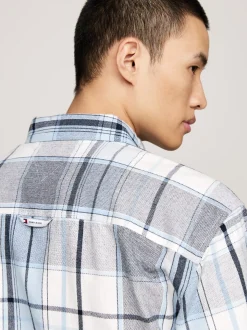 Koszule*Tommy Hilfiger Flanelowa Koszula O Luźnym Kroju ANCIENT WHITE / MULTI
