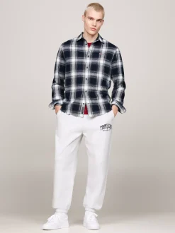 Koszule*Tommy Hilfiger Flanelowa Koszula W Kratę O Luźnym Kroju DARK NIGHT NAVY CHECK