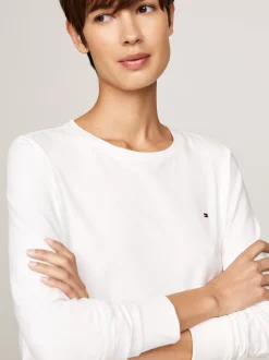 Piżamy & Odziez Nocna*Tommy Hilfiger Flanelowa Piżama I Kapcie TH Original IVORY/PINSTRIPE ROUGE