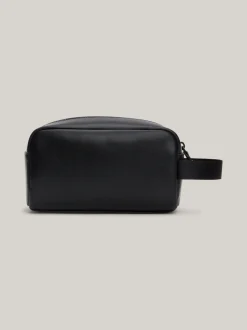 Kosmetyczki*Tommy Hilfiger Gładka Kosmetyczka Z Logo Archive BLACK