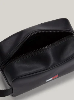 Kosmetyczki*Tommy Hilfiger Gładka Kosmetyczka Z Logo Archive BLACK