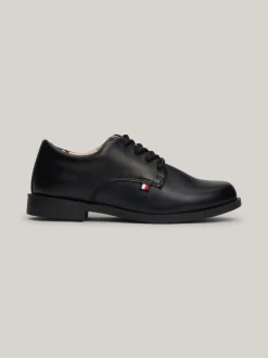 Obuwie I Akcesoria*Tommy Hilfiger Gładkie Sznurowane Buty BLACK