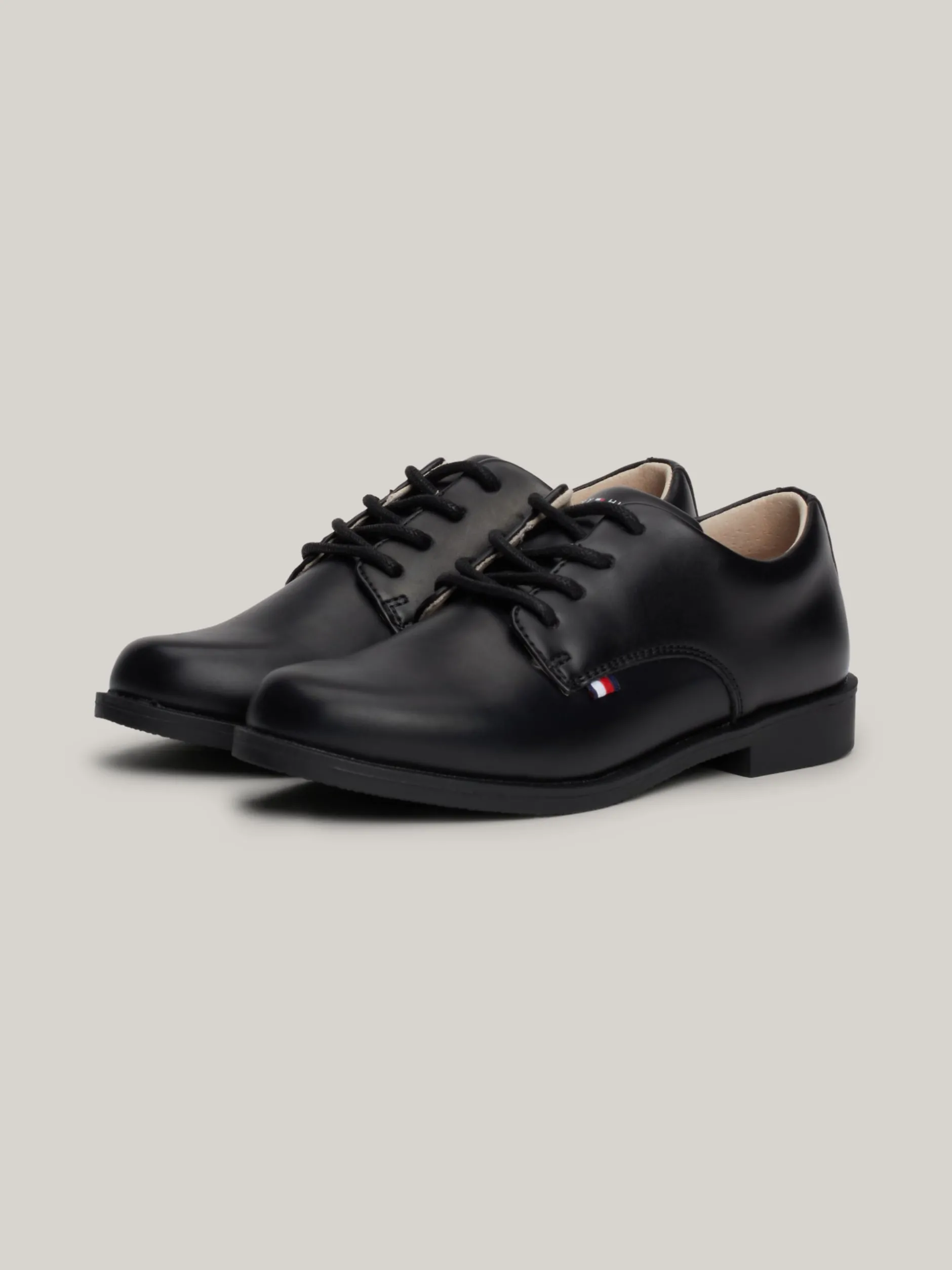 Obuwie I Akcesoria*Tommy Hilfiger Gładkie Sznurowane Buty BLACK
