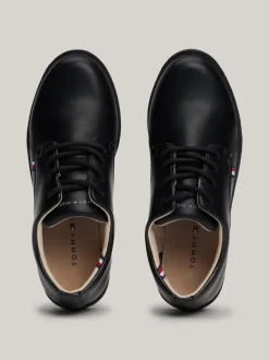 Obuwie I Akcesoria*Tommy Hilfiger Gładkie Sznurowane Buty BLACK