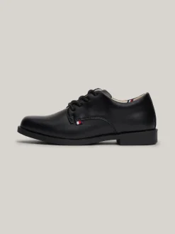 Obuwie I Akcesoria*Tommy Hilfiger Gładkie Sznurowane Buty BLACK