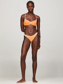Stroje Kąpielowe*Tommy Hilfiger Góra Od Bikini TH Essential O Kroju Balkonetki DAYLIGHT ORANGE