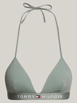 Stroje Kąpielowe*Tommy Hilfiger Góra Od Bikini TH Original Z Piankowymi Miseczkami STONEWASH GREEN