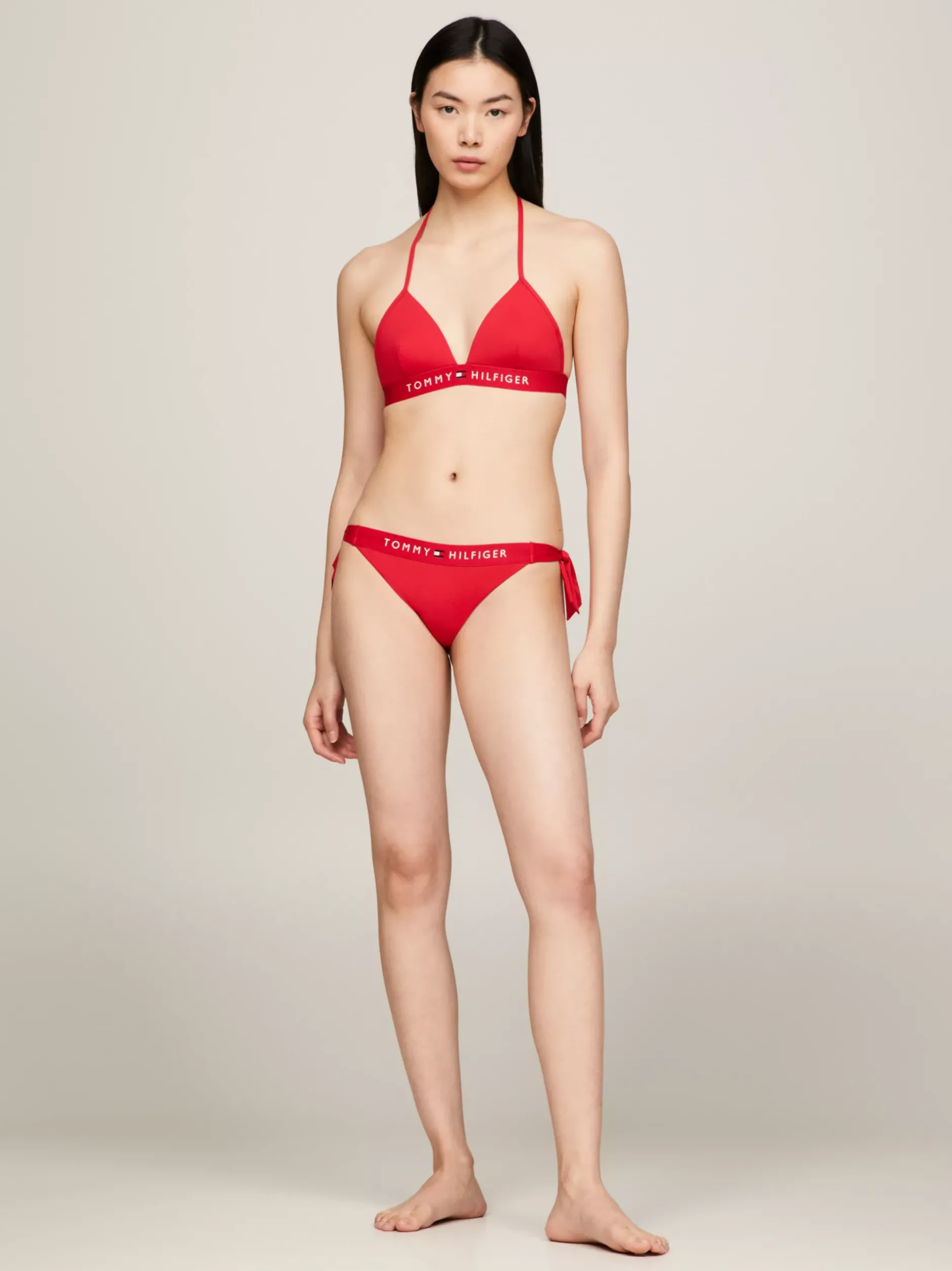 Stroje Kąpielowe*Tommy Hilfiger Góra Od Bikini TH Original Z Piankowymi Miseczkami PRIMARY RED