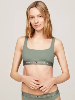 Stroje Kąpielowe*Tommy Hilfiger Góra Od Bikini Typu Braletka TH Original STONEWASH GREEN