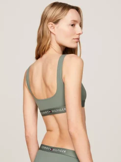 Stroje Kąpielowe*Tommy Hilfiger Góra Od Bikini Typu Braletka TH Original STONEWASH GREEN
