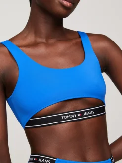 Stroje Kąpielowe*Tommy Hilfiger Góra Od Bikini Typu Bralette PERSIAN BLUE