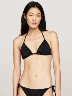 Stroje Kąpielowe*Tommy Hilfiger Góra Od Bikini Z Trójkątnymi Miseczkami BLACK