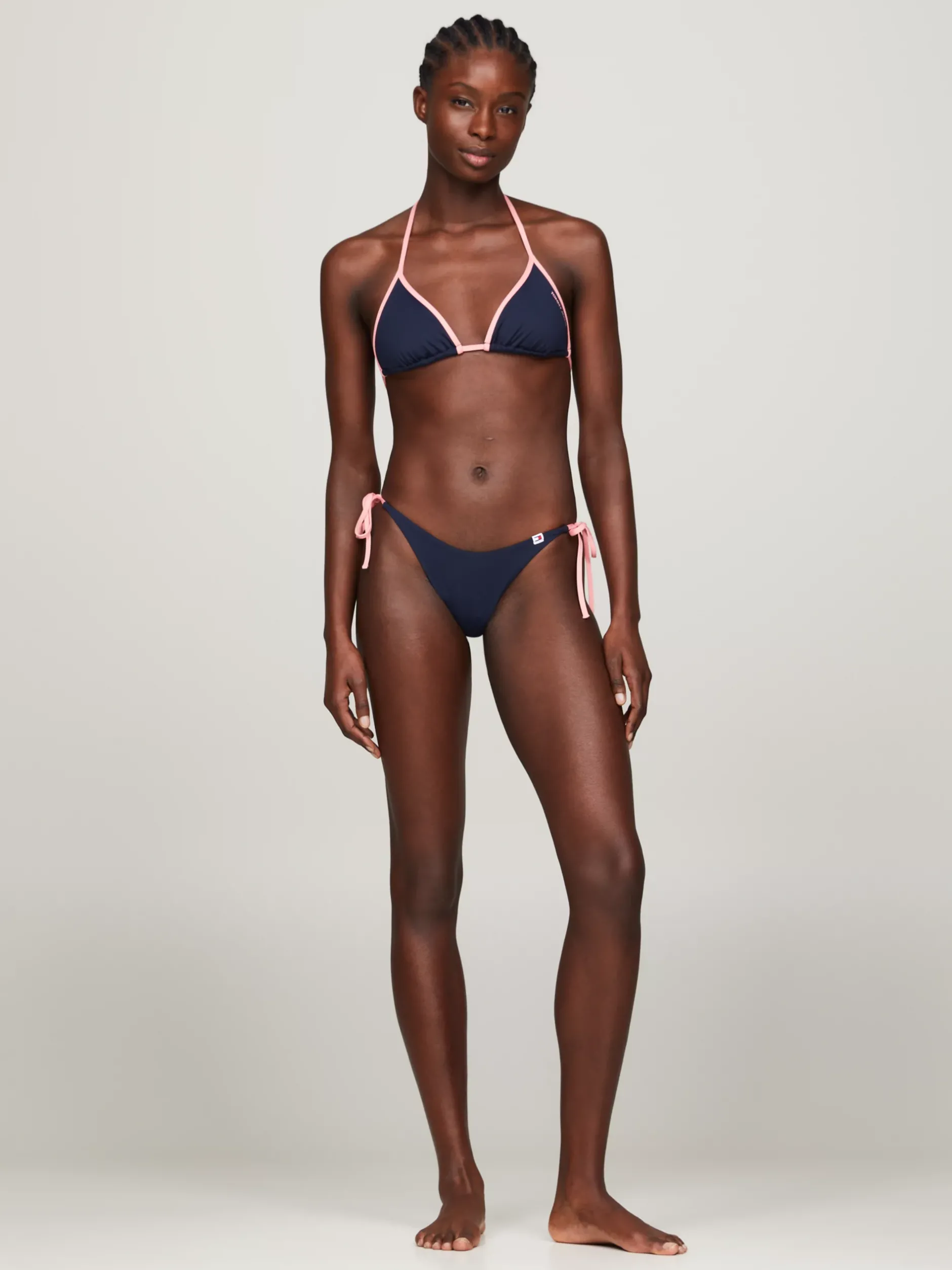 Stroje Kąpielowe*Tommy Hilfiger Góra Od Bikini Z Trójkątnymi Miseczkami DARK NIGHT NAVY