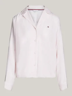 Piżamy & Odziez Nocna*Tommy Hilfiger Góra Od Piżamy TH Logo Lace MONOTYPE ITHACA LIGHT PINK