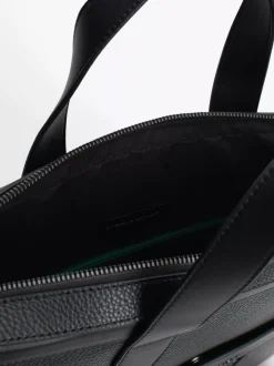 Torby Na Laptopa*Tommy Hilfiger Groszkowana Torba Na Laptopa TH Monogram BLACK