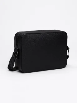 Torebki Na Pasku*Tommy Hilfiger Groszkowana Torebka Reporterka TH Monogram BLACK