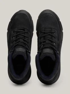 Sneakersy*Tommy Hilfiger Hybrydowe Botki Ze Skóry BLACK