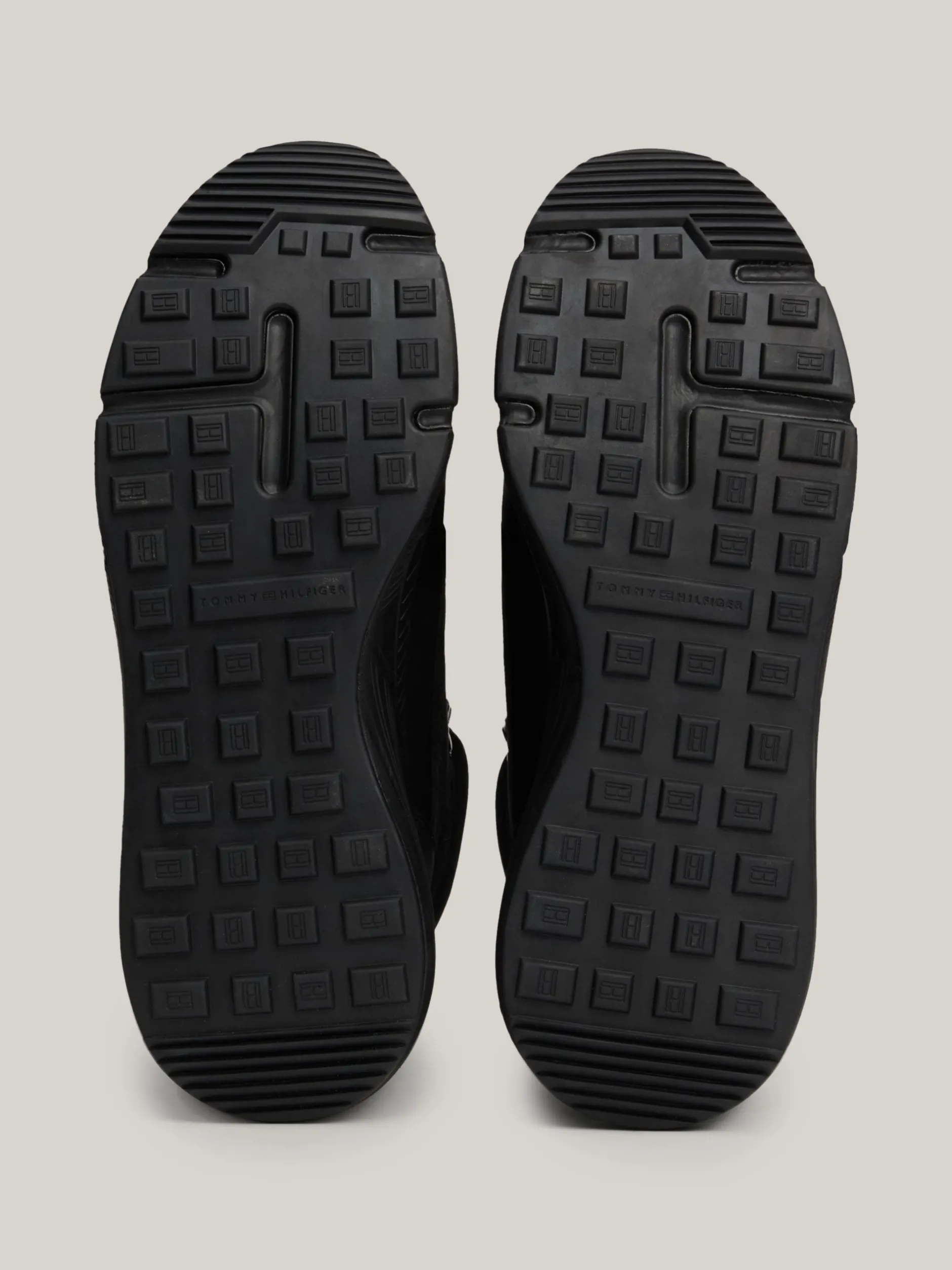 Sneakersy*Tommy Hilfiger Hybrydowe Botki Ze Skóry BLACK