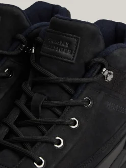 Sneakersy*Tommy Hilfiger Hybrydowe Botki Ze Skóry BLACK