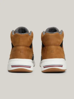 Sneakersy*Tommy Hilfiger Hybrydowe Botki Ze Skóry DESERT KHAKI