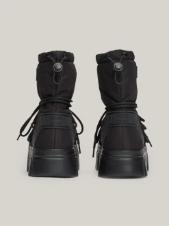 Botki*Tommy Hilfiger Hybrydowe śniegowce Z Ciepłą Wyściółką BLACK