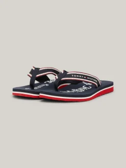 Sandały*Tommy Hilfiger Japonki Z Graficznym Logo SPACE BLUE