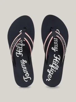 Sandały*Tommy Hilfiger Japonki Z Graficznym Logo SPACE BLUE