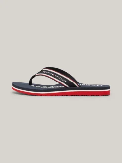 Sandały*Tommy Hilfiger Japonki Z Graficznym Logo SPACE BLUE