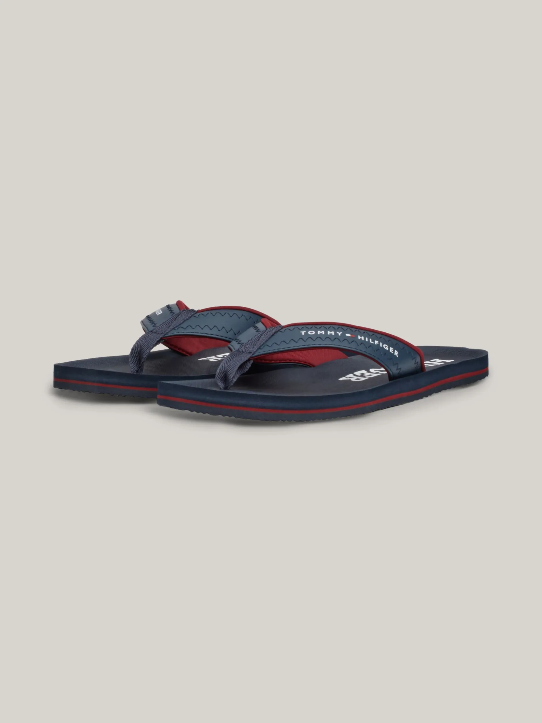Sandały I Japonki*Tommy Hilfiger Japonki Z Logo MILITARY DENIM