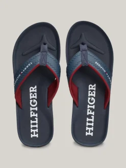 Sandały I Japonki*Tommy Hilfiger Japonki Z Logo MILITARY DENIM