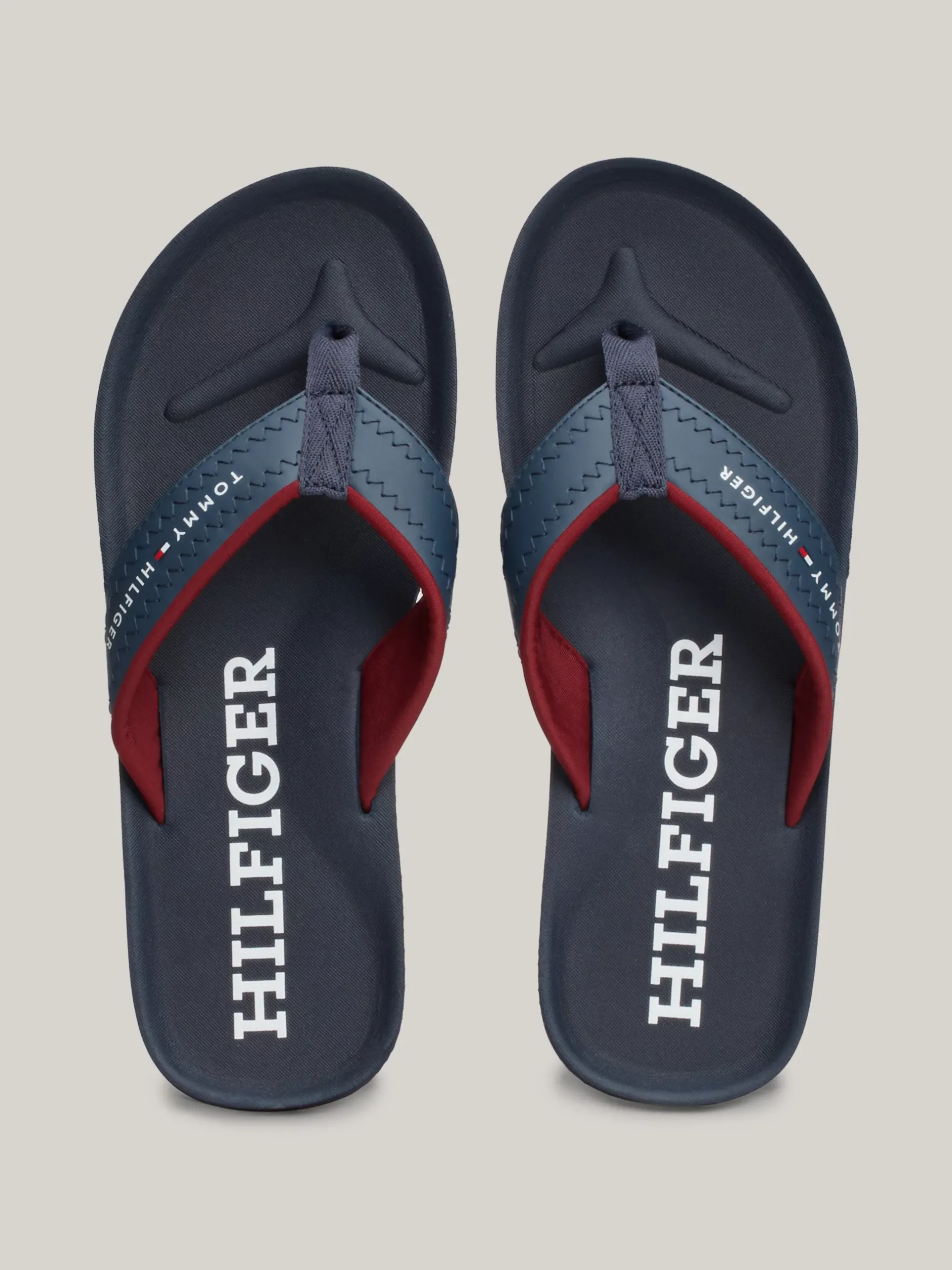 Sandały I Japonki*Tommy Hilfiger Japonki Z Logo MILITARY DENIM