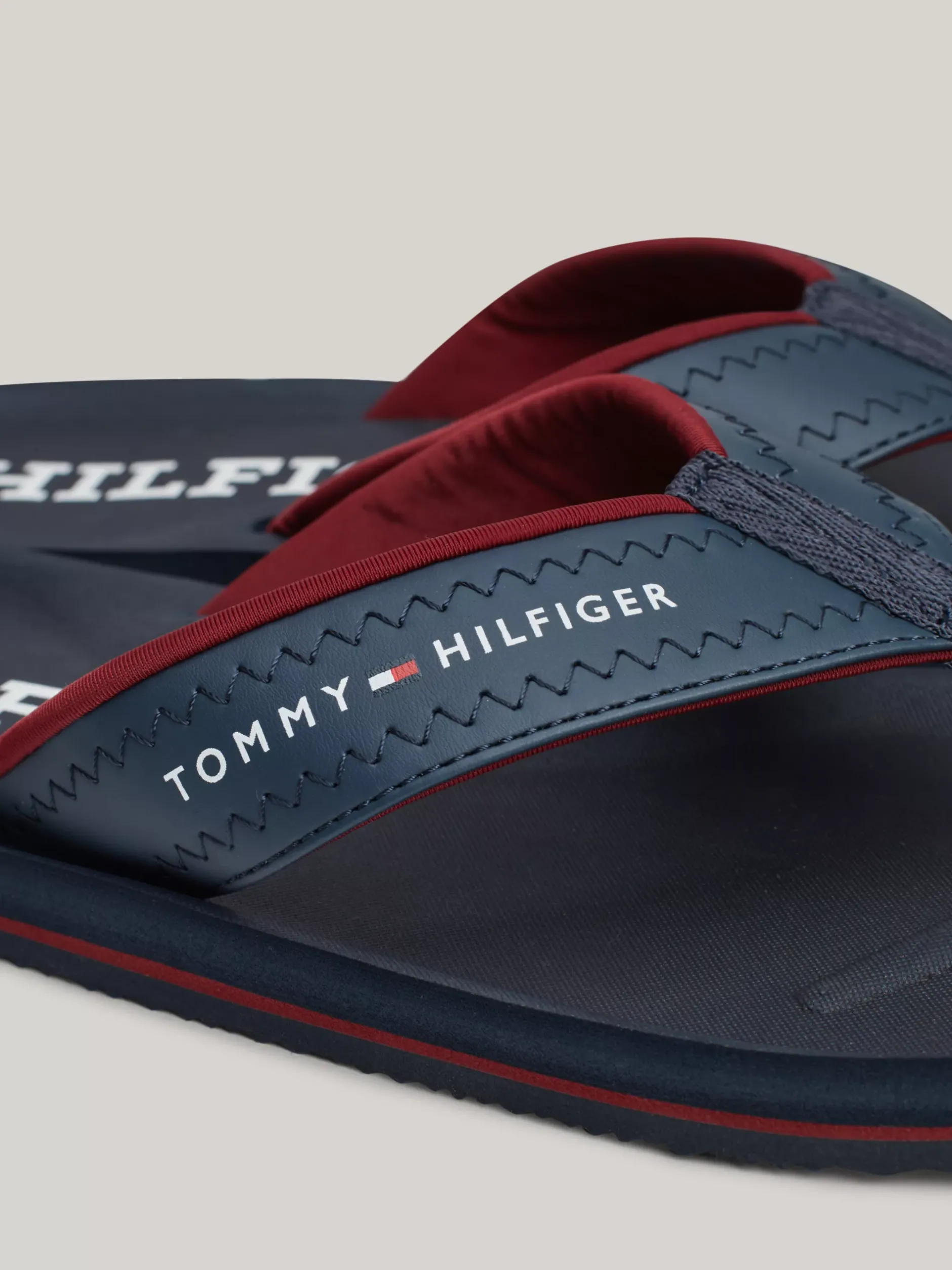 Sandały I Japonki*Tommy Hilfiger Japonki Z Logo MILITARY DENIM