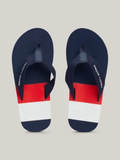 Obuwie I Akcesoria*Tommy Hilfiger Japonki Z Parcianymi Paskami BLUE