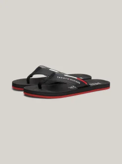 Sandały I Japonki*Tommy Hilfiger Japonki Z Paskiem Z Logo BLACK