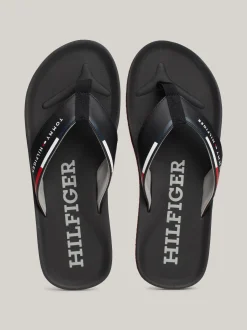 Sandały I Japonki*Tommy Hilfiger Japonki Z Paskiem Z Logo BLACK