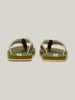 Sandały I Japonki*Tommy Hilfiger Japonki Z Paskiem Z Logo UTILITY OLIVE