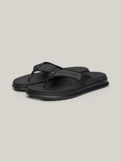 Sandały I Japonki*Tommy Hilfiger Japonki Z Paskiem Z Logo BLACK