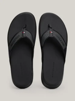 Sandały I Japonki*Tommy Hilfiger Japonki Z Paskiem Z Logo BLACK