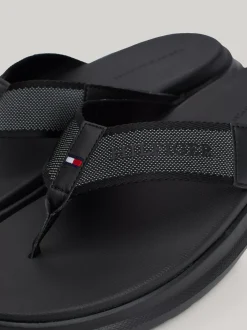 Sandały I Japonki*Tommy Hilfiger Japonki Z Paskiem Z Logo BLACK