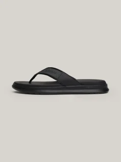 Sandały I Japonki*Tommy Hilfiger Japonki Z Paskiem Z Logo BLACK