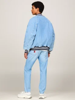 Kurtki & Płaszcze|Bomberki*Tommy Hilfiger Jeansowa Kurtka Bomber Z Kolekcji Explorer DENIM LIGHT