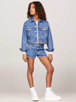 Kurtki I Płaszcze*Tommy Hilfiger Jeansowa Kurtka Trucker O Kroju Oversize MIDSALTPEPPER
