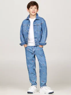 Kurtki*Tommy Hilfiger Jeansowa Kurtka Typu Trucker O Kroju Oversize CRITTER