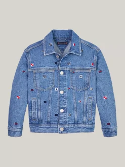 Kurtki*Tommy Hilfiger Jeansowa Kurtka Typu Trucker O Kroju Oversize CRITTER