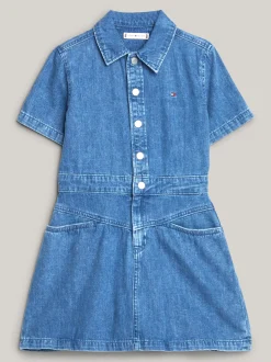 Sukienki*Tommy Hilfiger Jeansowa Sukienka Koszulowa LTWEIGHTDENIM
