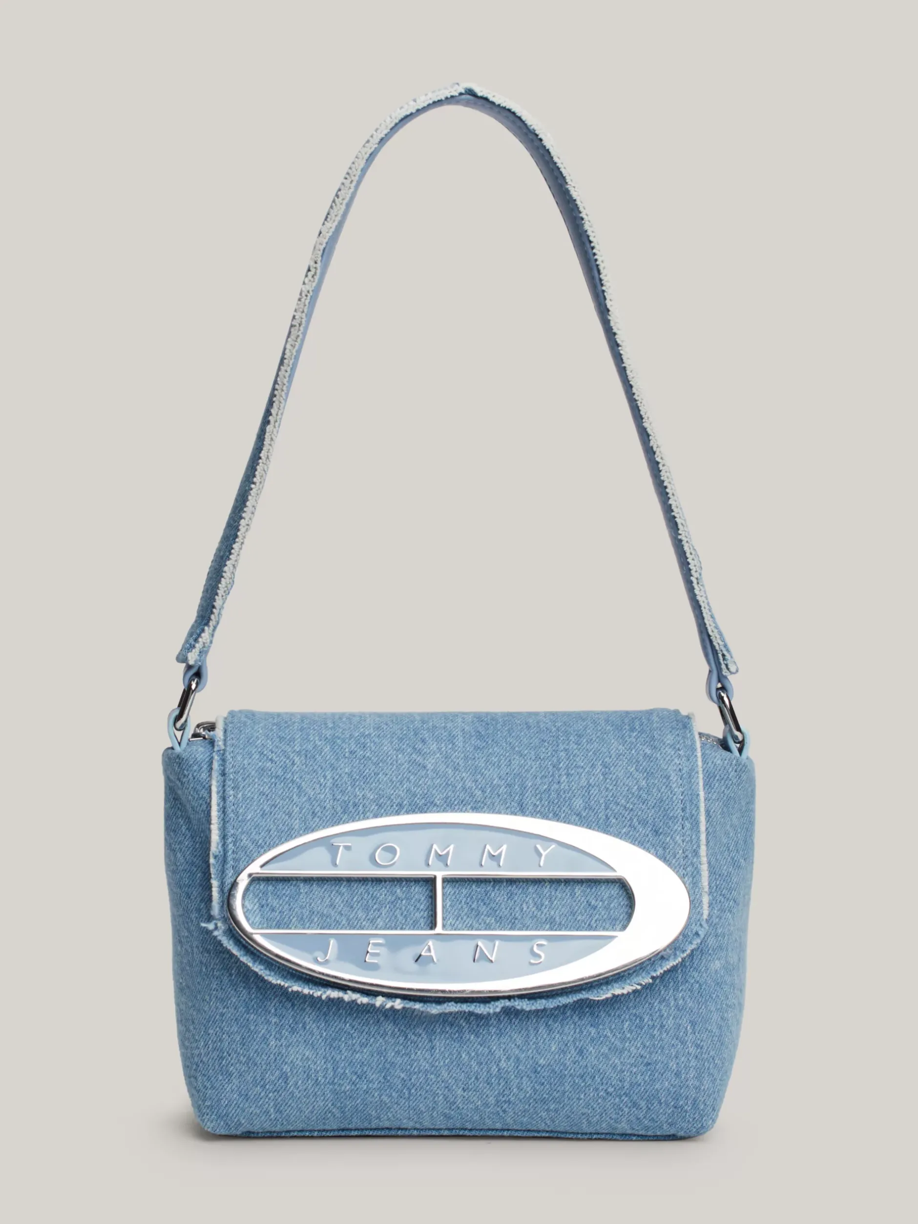 Torby Na Ramię*Tommy Hilfiger Jeansowa Torebka Na Ramię Z Origin Dostępna Na Stronie I W Sklepie TH LIGHT BLUE DENIM