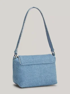 Torby Na Ramię*Tommy Hilfiger Jeansowa Torebka Na Ramię Z Origin Dostępna Na Stronie I W Sklepie TH LIGHT BLUE DENIM
