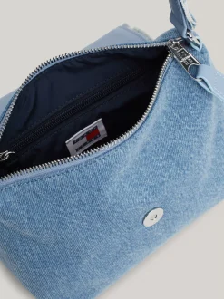 Torby Na Ramię*Tommy Hilfiger Jeansowa Torebka Na Ramię Z Origin Dostępna Na Stronie I W Sklepie TH LIGHT BLUE DENIM