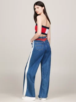 Jeansy*Tommy Hilfiger Jeansy Archive Claire Z Wysokim Stanem DENIM MEDIUM